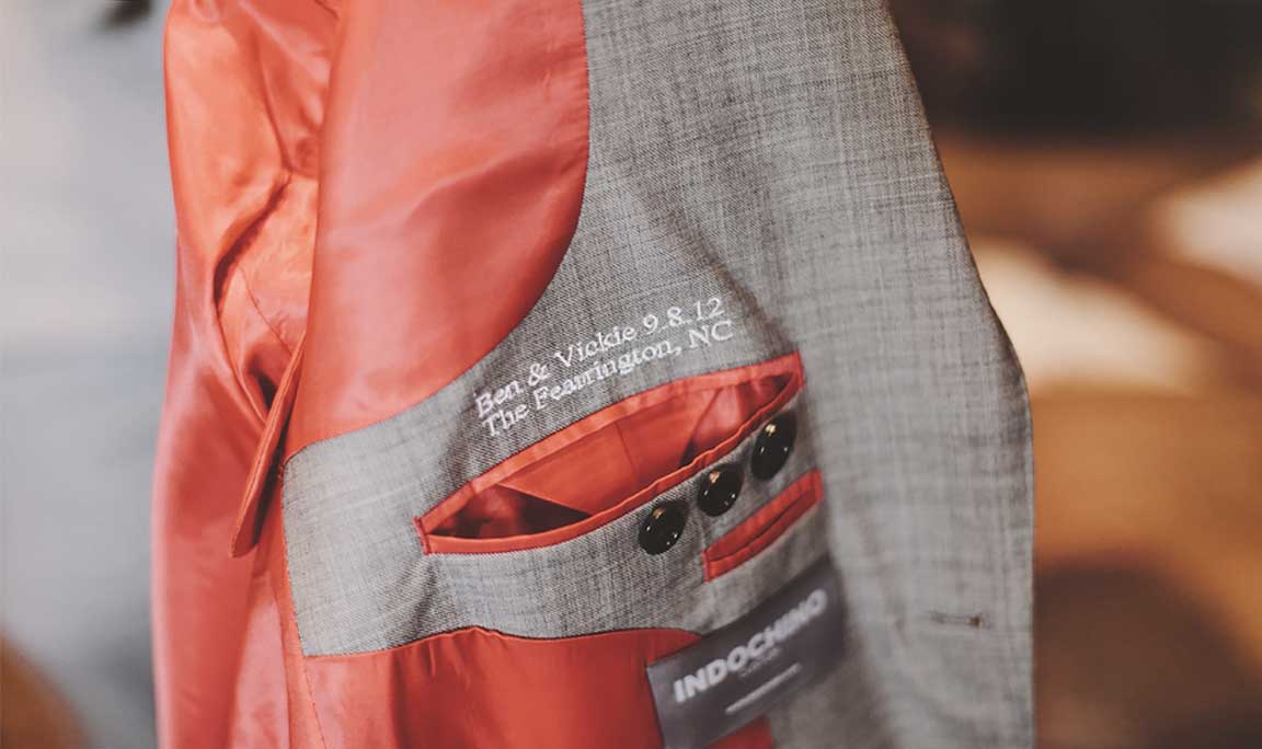 Wedding Custom Jacket Lining